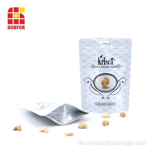 Nuts Packaging Bag Standbeutel mit Reißverschluss